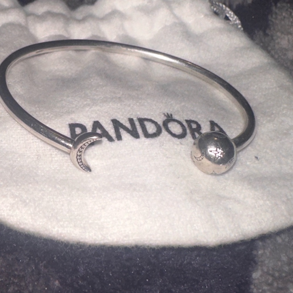 Pandora Silver Celestial Bangle